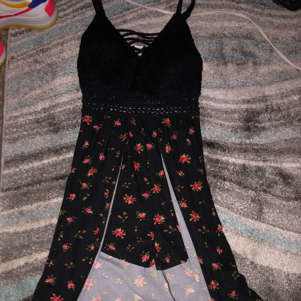 Romper with long back